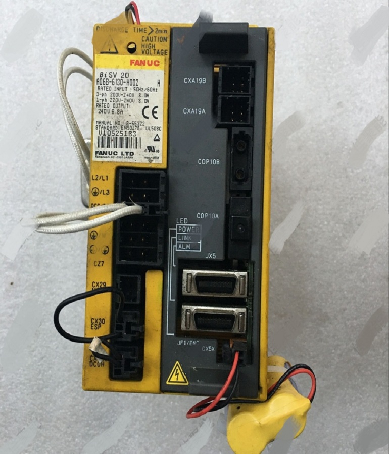 山東  煙臺FANUC發(fā)那科驅動器A06B-6130-H002 H003伺服電機系統(tǒng)主機維修